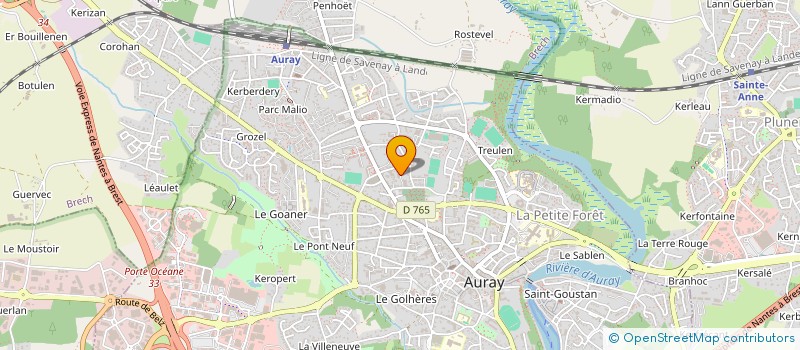 localisation de l'entreprise MONSIEUR YOHANN QUELLEC à AURAY