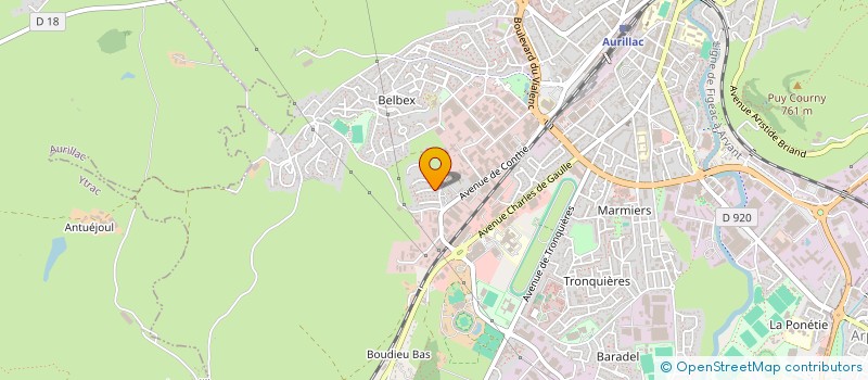 localisation de l'entreprise MONSIEUR YOHANN QUEMERAIS à AURILLAC