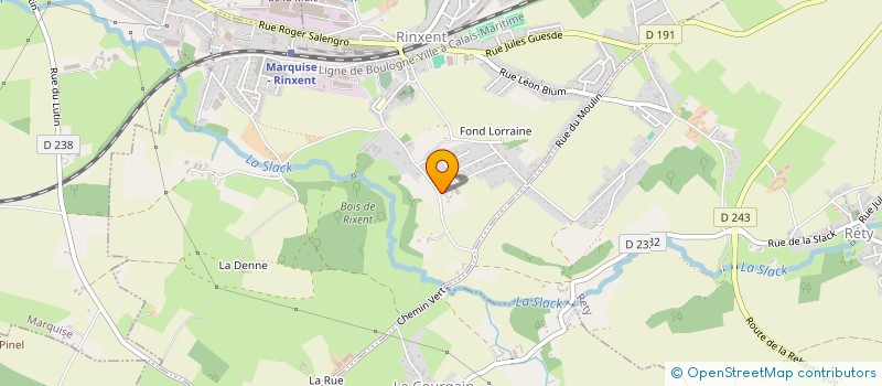 localisation de l'entreprise MONSIEUR YOHANN QUENU  RINXENT