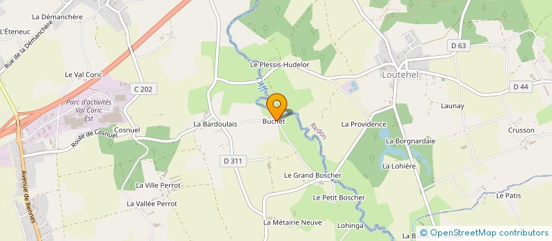 localisation de l'entreprise MONSIEUR YOHANN RAVON  GUER