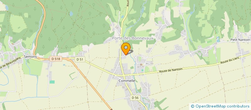 localisation de l'entreprise MONSIEUR YOHANN REBOUD  PORTE-DES-BONNEVAUX