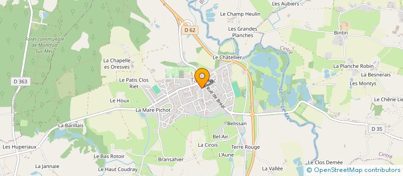 localisation de l'entreprise MONSIEUR YOHANN RECH  TALENSAC