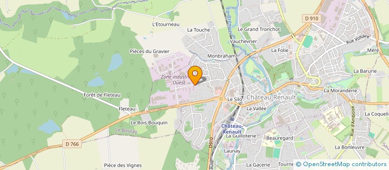 localisation de l'entreprise MONSIEUR YOHANN RIVETI  CHATEAU-RENAULT