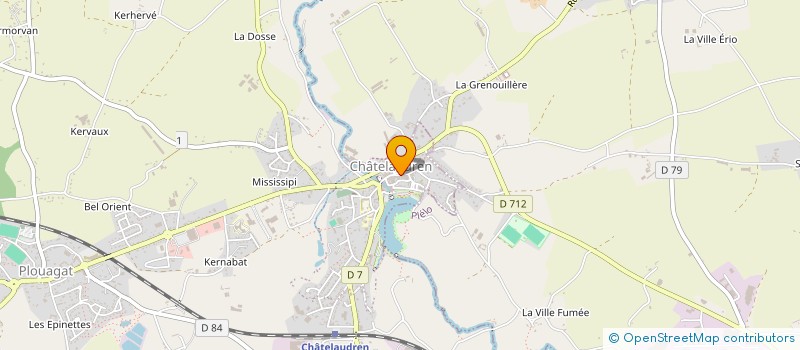 localisation de l'entreprise MONSIEUR YOHANN ROCHER  CHATELAUDREN-PLOUAGAT