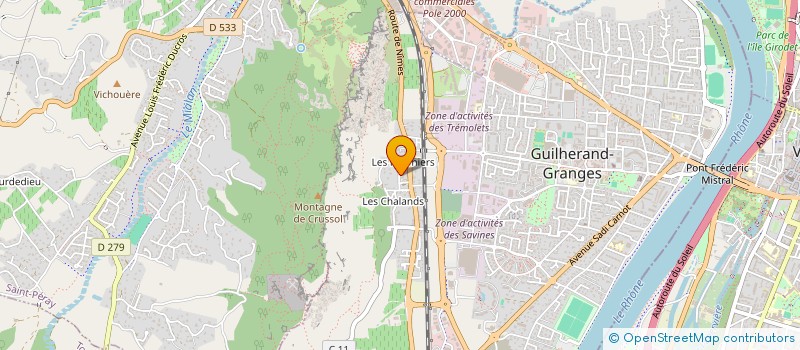 localisation de l'entreprise MONSIEUR YOHANN ROL  GUILHERAND-GRANGES