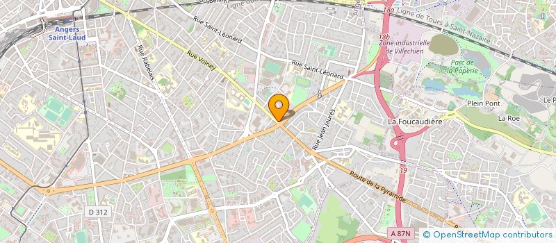 localisation de l'entreprise MONSIEUR YOHANN RONDEAUX  ANGERS