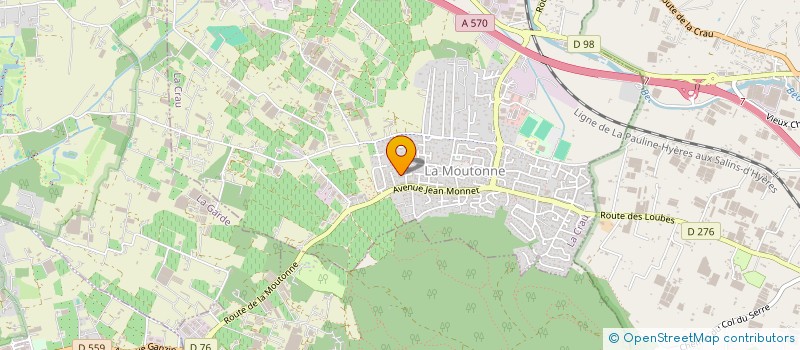 localisation de l'entreprise MONSIEUR YOHANN ROUX  LA CRAU