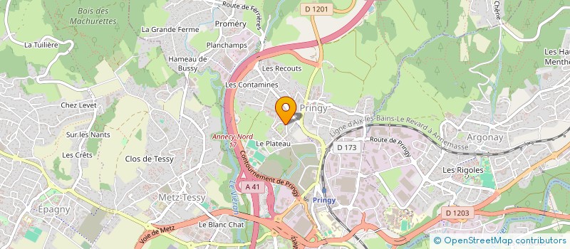 localisation de l'entreprise MONSIEUR YOHANN RUFFIN à ANNECY