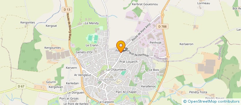 localisation de l'entreprise MONSIEUR YOHANN SCARFIGLIERI à GOUESNOU