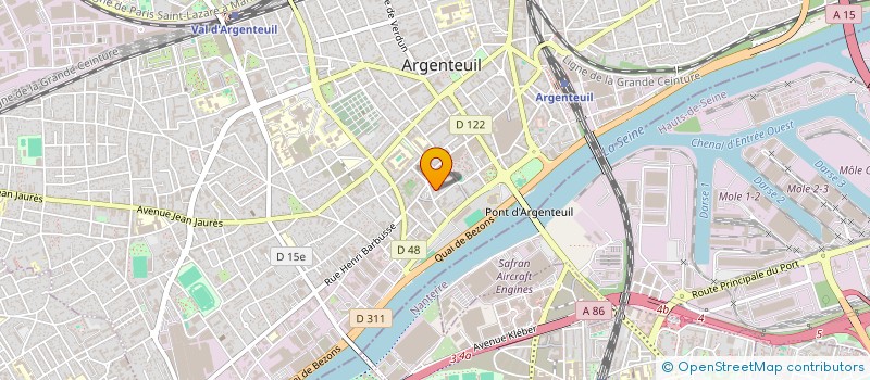 localisation de l'entreprise MONSIEUR YOHANN SHEHATA BEBAWY  ARGENTEUIL