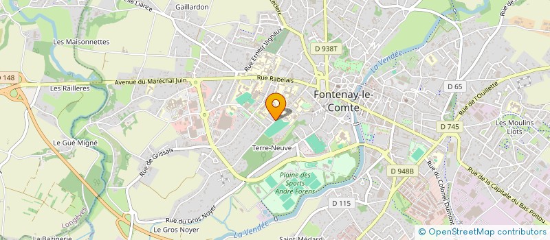 localisation de l'entreprise MONSIEUR YOHANN SICAUD à FONTENAY-LE-COMTE