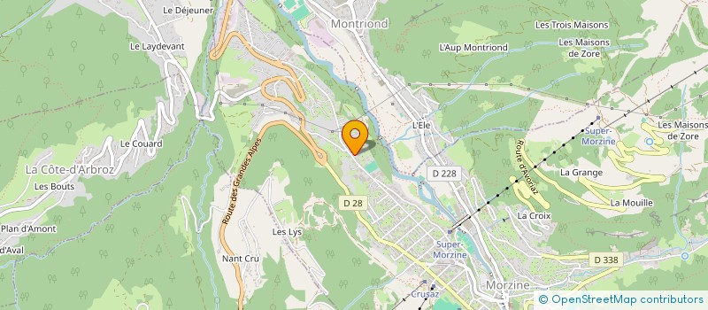 localisation de l'entreprise MONSIEUR YOHANN TABERLET à MORZINE