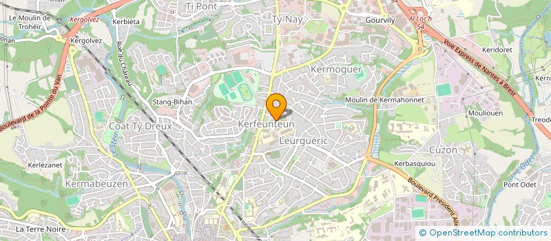 localisation de l'entreprise MONSIEUR YOHANN UGUEN à QUIMPER