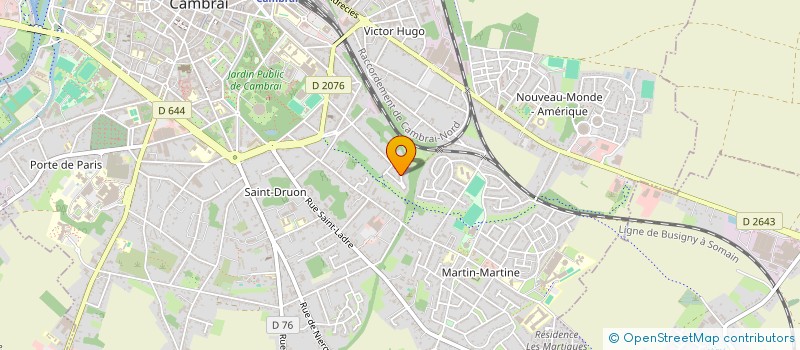 localisation de l'entreprise MONSIEUR YOHANN VANHOVE à CAMBRAI