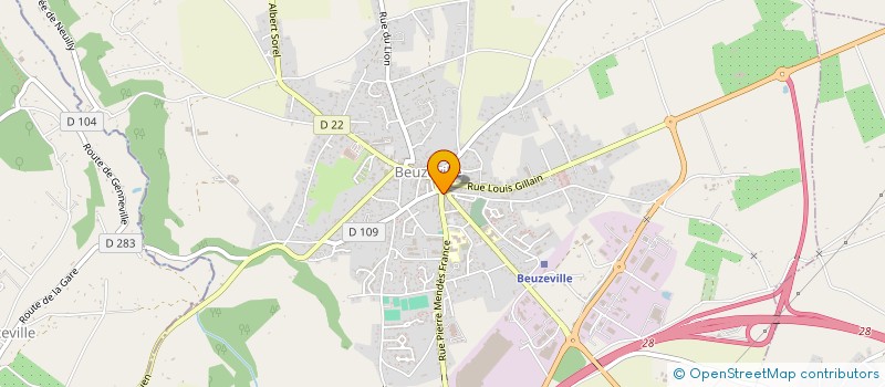 localisation de l'entreprise MONSIEUR YOHANN VIEL à BEUZEVILLE