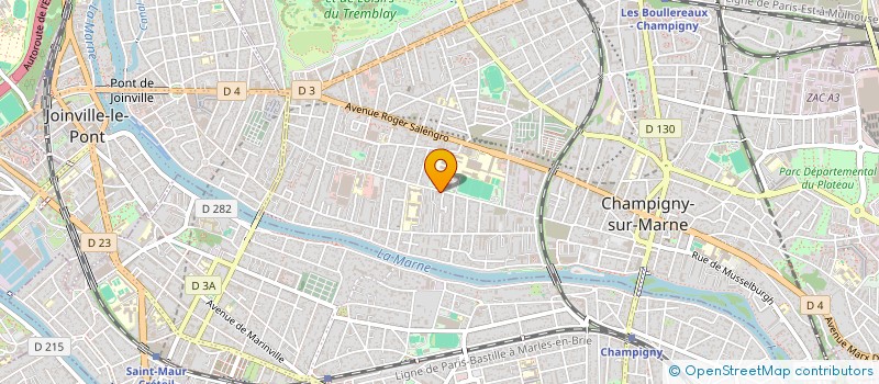 localisation de l'entreprise MONSIEUR YOHANN VIGNERON  CHAMPIGNY-SUR-MARNE