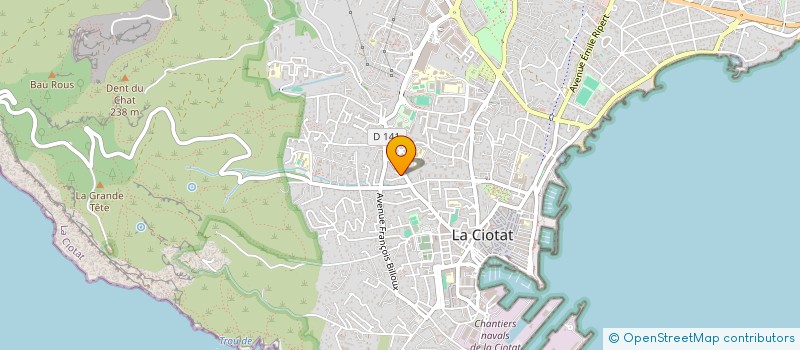 localisation de l'entreprise MONSIEUR YOHANN VUILLEMIN  LA CIOTAT