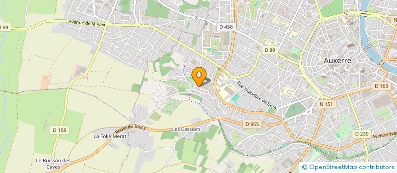 localisation de l'entreprise MONSIEUR YOHANNES HAILE à AUXERRE