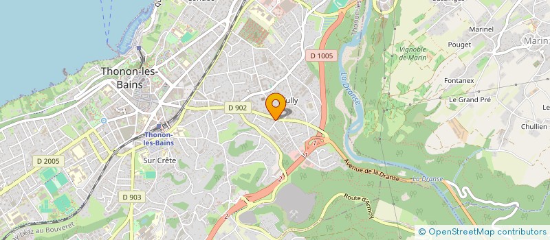 localisation de l'entreprise MONSIEUR YOLAN REGENT  THONON-LES-BAINS