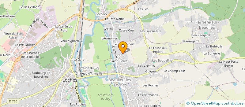 localisation de l'entreprise MONSIEUR YOLAN SORDELET  BEAULIEU-LES-LOCHES