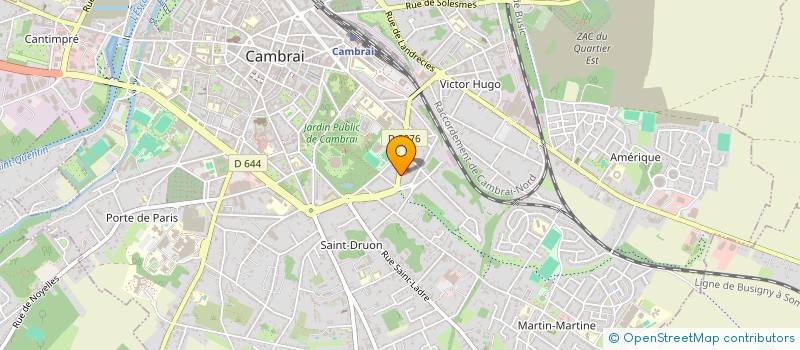 localisation de l'entreprise MONSIEUR YOLAND DE ROUCK  CAMBRAI