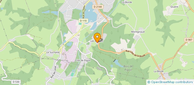 localisation de l'entreprise MONSIEUR YOLLANE RODIER  SAINT-ELOY-LES-MINES