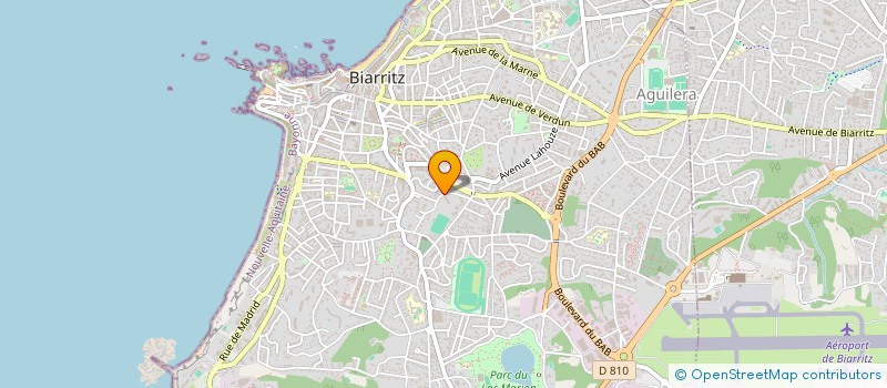 localisation de l'entreprise MONSIEUR YON HALOTEL à BIARRITZ