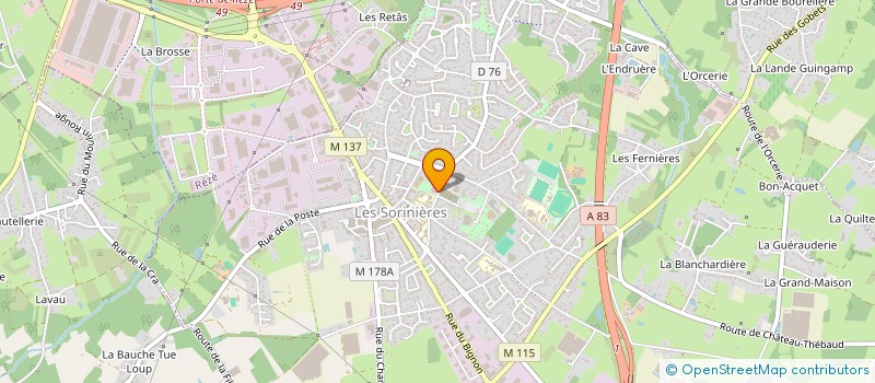 localisation de l'entreprise MONSIEUR YONATAAN MABRATHU  LES SORINIERES