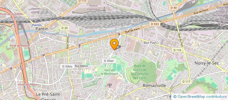 localisation de l'entreprise MONSIEUR YONGCHENG ZHAN  PANTIN