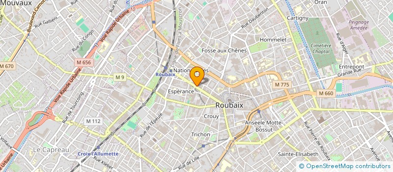 localisation de l'entreprise MONSIEUR YONGKWAN JOO à ROUBAIX