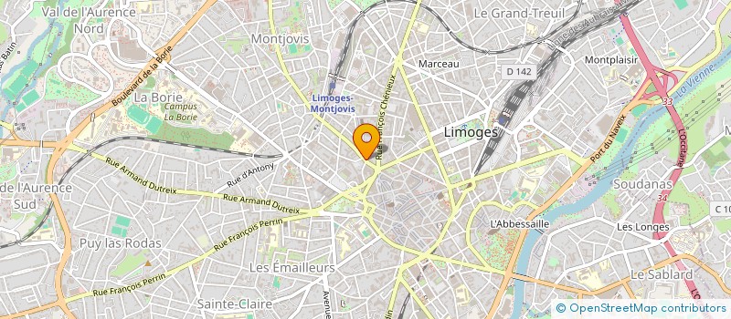 localisation de l'entreprise MONSIEUR YONGZHI HUANG à LIMOGES