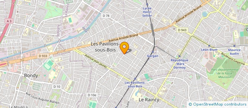 localisation de l'entreprise MONSIEUR YONI AFRIAT  LES PAVILLONS-SOUS-BOIS