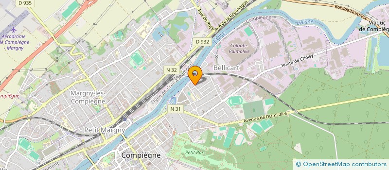 localisation de l'entreprise MONSIEUR YONI CHARPENTIER à COMPIEGNE