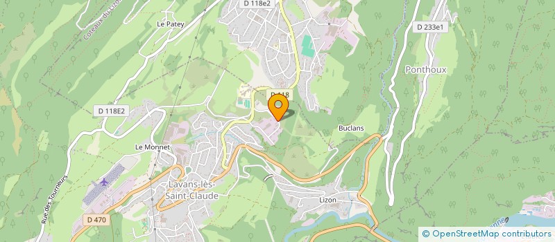 localisation de l'entreprise MONSIEUR YONI DECLIPPEL  LAVANS-LES-SAINT-CLAUDE