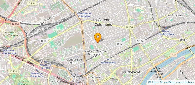 localisation de l'entreprise MONSIEUR YONI GAILLARD à COURBEVOIE