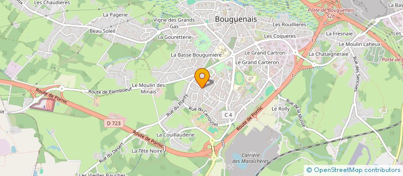 localisation de l'entreprise MONSIEUR YONI MENORET à BOUGUENAIS