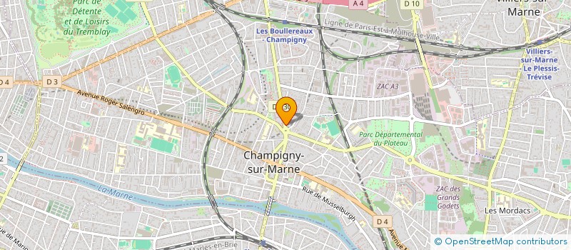 localisation de l'entreprise MONSIEUR YONI ZERBIB à CHAMPIGNY-SUR-MARNE