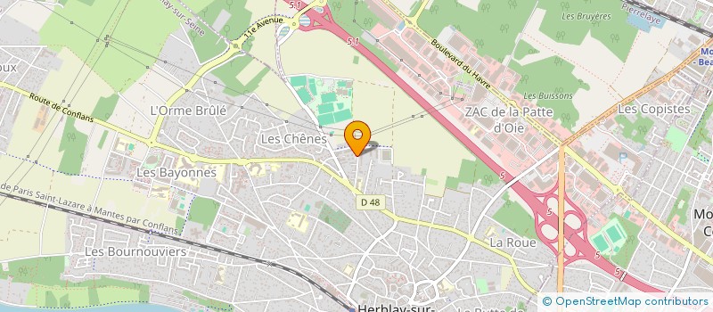 localisation de l'entreprise MONSIEUR YONNY CORDOBA  HERBLAY-SUR-SEINE