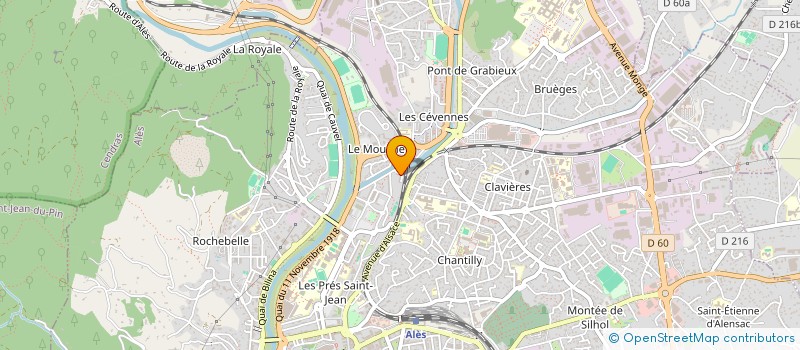 localisation de l'entreprise MONSIEUR YONY CONTRERAS à ALES