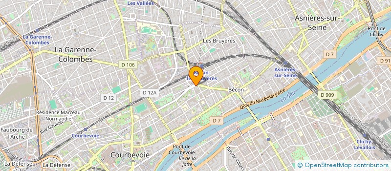 localisation de l'entreprise MONSIEUR YORAM BOHBOT à COURBEVOIE