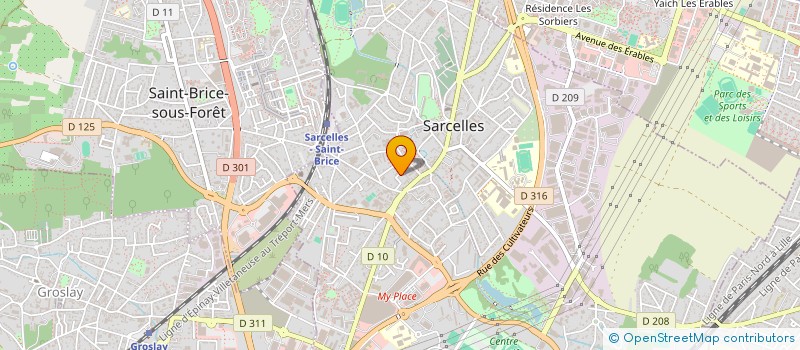 localisation de l'entreprise MONSIEUR YORAM FISZON  SARCELLES