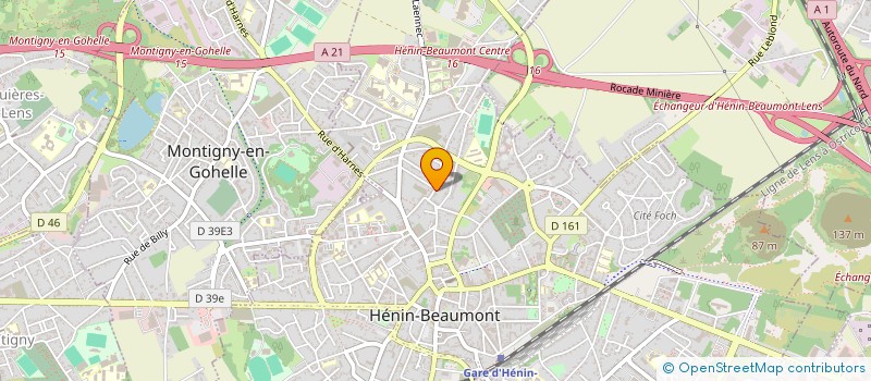 localisation de l'entreprise MONSIEUR YORAN BOUZIANE à HENIN-BEAUMONT