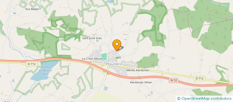 localisation de l'entreprise MONSIEUR YORAN DERRIEN  PLOUNERIN