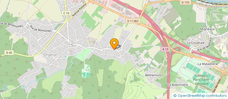 localisation de l'entreprise MONSIEUR YOREL CAYLA à ORGEVAL