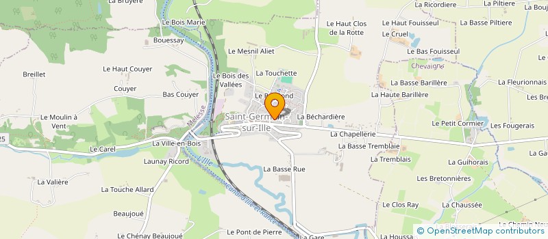 localisation de l'entreprise MONSIEUR YORICK BRONNIMANN  SAINT-GERMAIN-SUR-ILLE