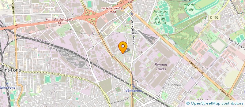 localisation de l'entreprise MONSIEUR YORICK FREDELISY  VENISSIEUX