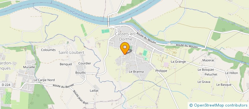 localisation de l'entreprise MONSIEUR YORICK RICHARD  CASTETS ET CASTILLON