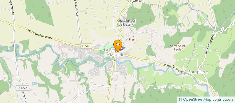 localisation de l'entreprise MONSIEUR YORIK L'HOMME  LA BEGUDE-DE-MAZENC