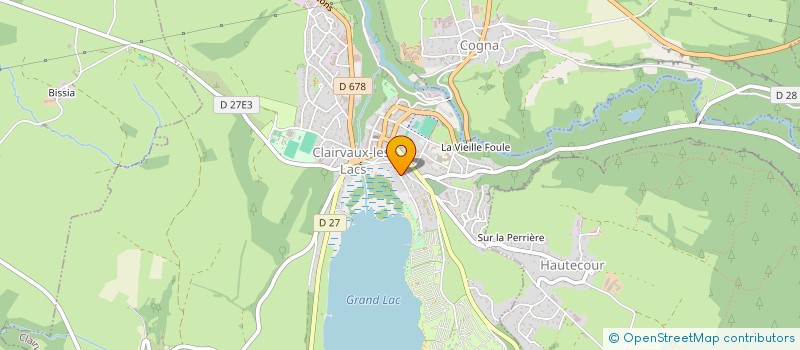 localisation de l'entreprise MONSIEUR YORIK MOREY à CLAIRVAUX-LES-LACS