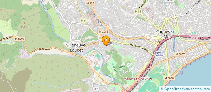 localisation de l'entreprise MONSIEUR YORIS GRANDJEAN à VILLENEUVE-LOUBET